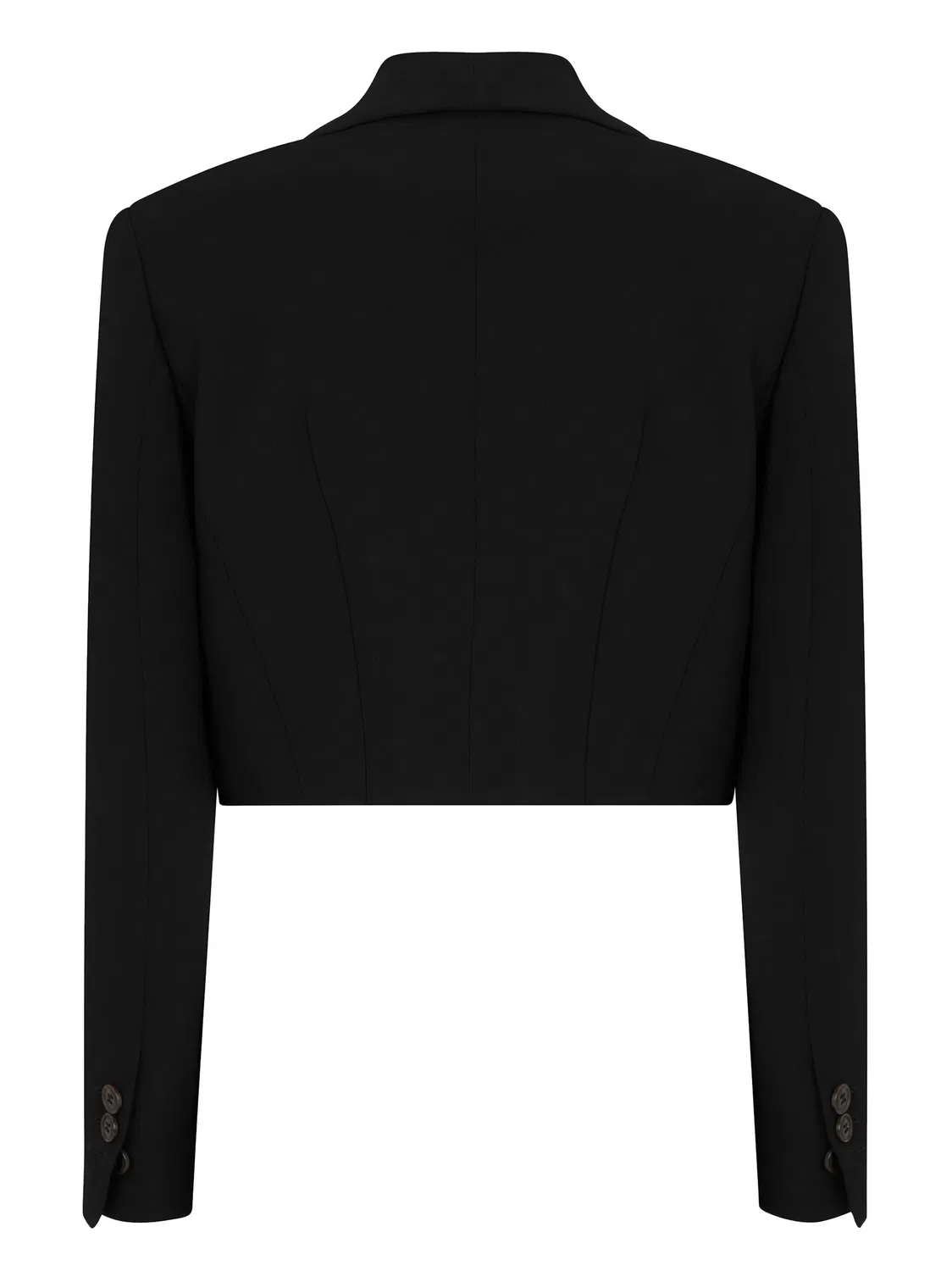 Укороченный блейзер с логотип-плашкой DSQUARED2, черный — фото 2