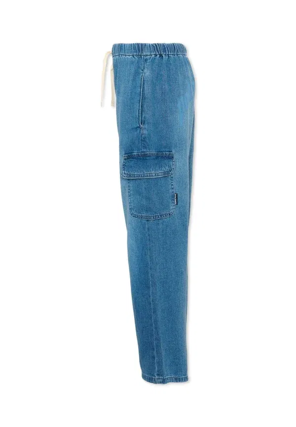 Брюки с принтом, Relaxed Fit Jeans, Palm Angels, Light Blue, светло-голубой — фото 4