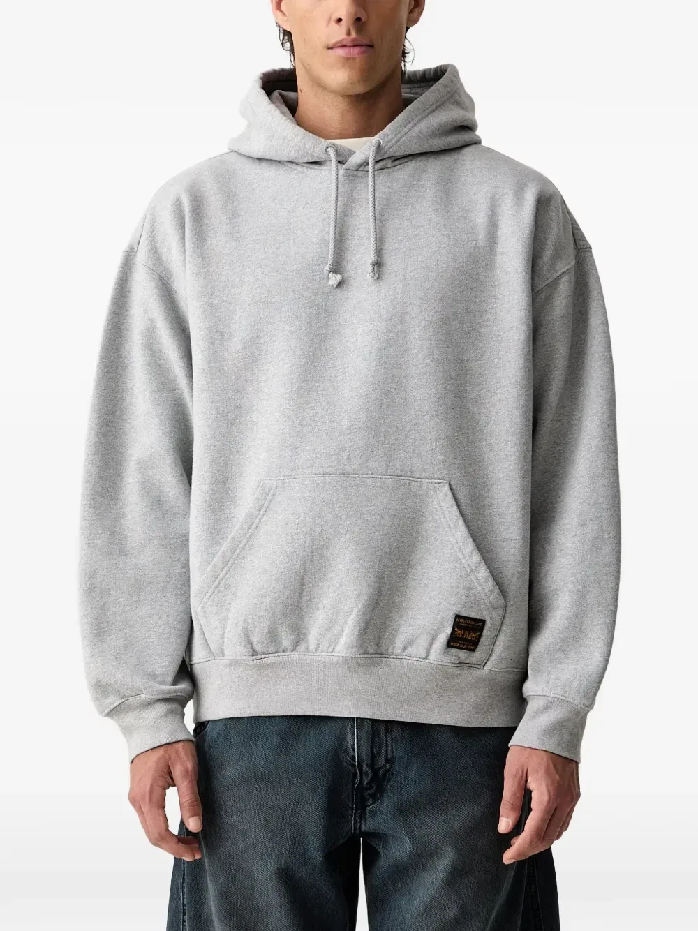 Толстовка Levi's Workwear с логотипом и карманом-кенгуру, серый