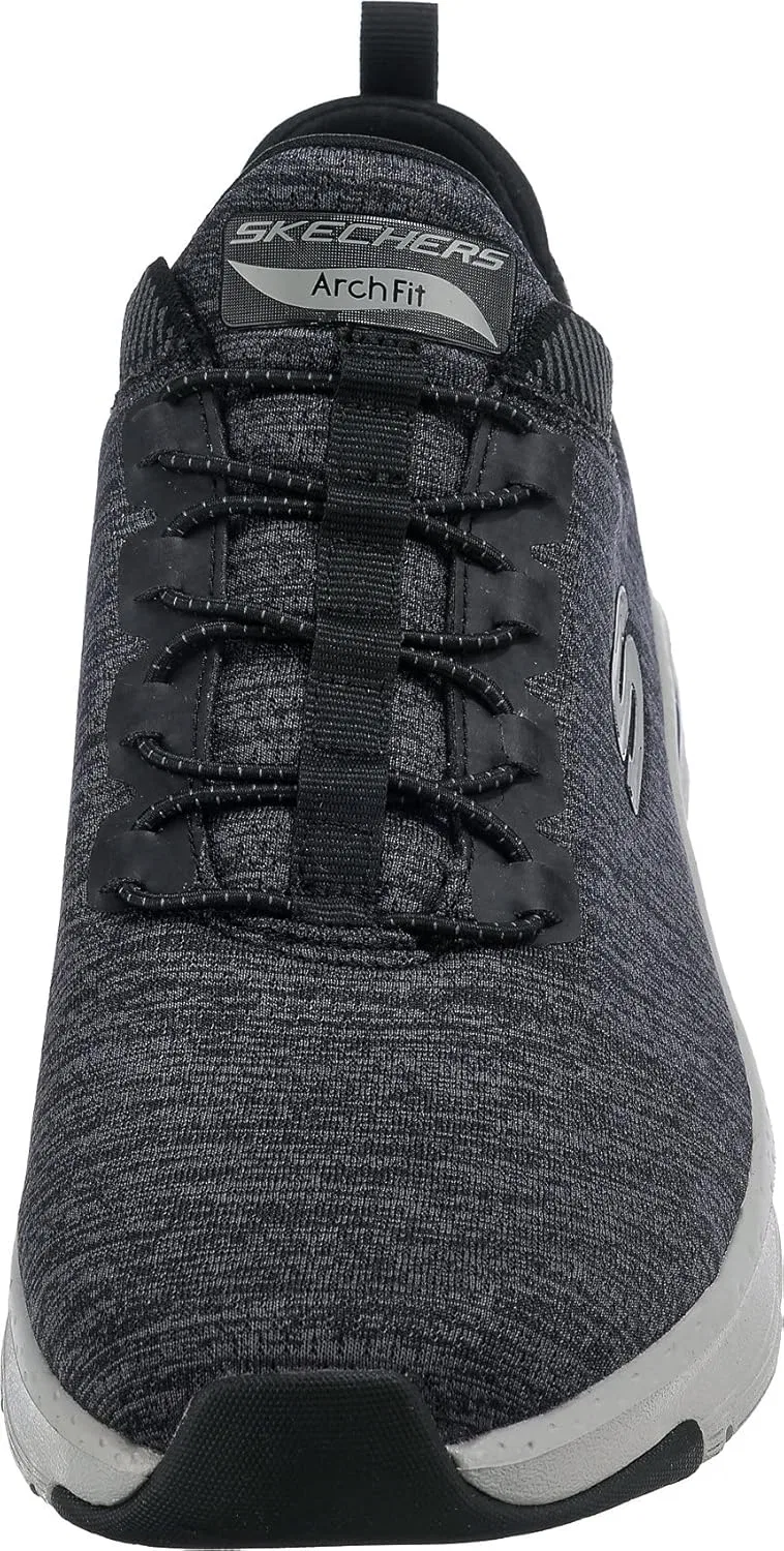 Мужские кроссовки Skechers Arch Fit Waveport, Black Mesh Gray Trim — фото 3