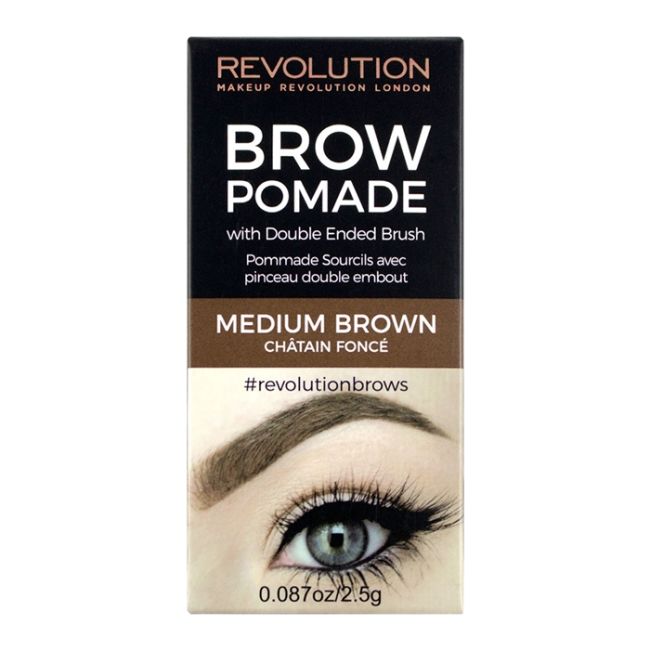 

Makeup Revolution Brow Pomade Краска для бровей, цвет medium brown, 2,5 гр