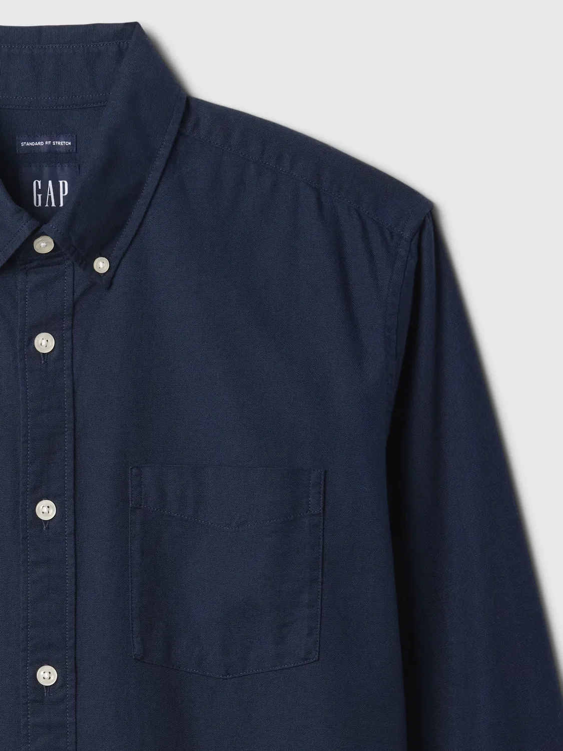 Рубашка оксфордская Gap, Navy — фото 4