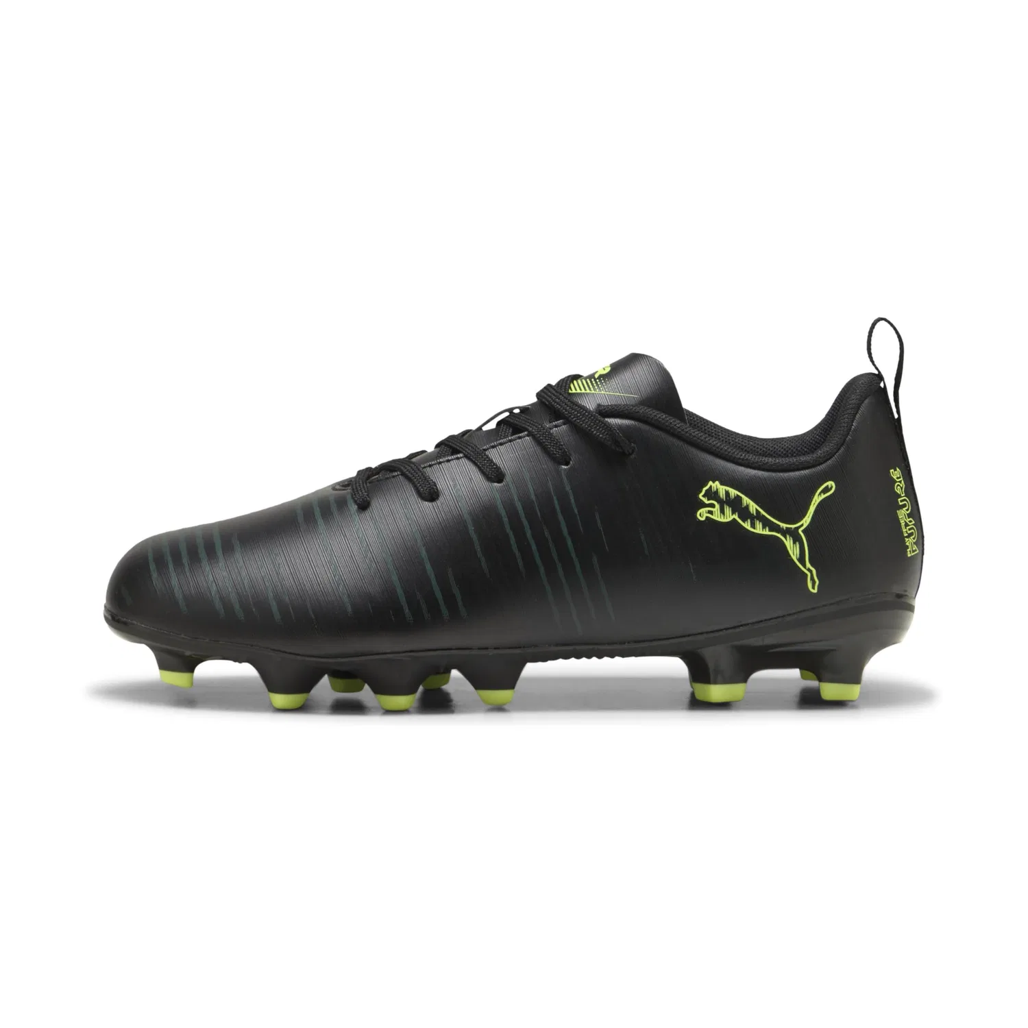 Детские бутсы футбольные для мальчиков с длинным рукавом Future 8 Play Fg/Ag Jr PUMA PUMA Nero Fizzy Verde Chiaro Terreno — фото 3