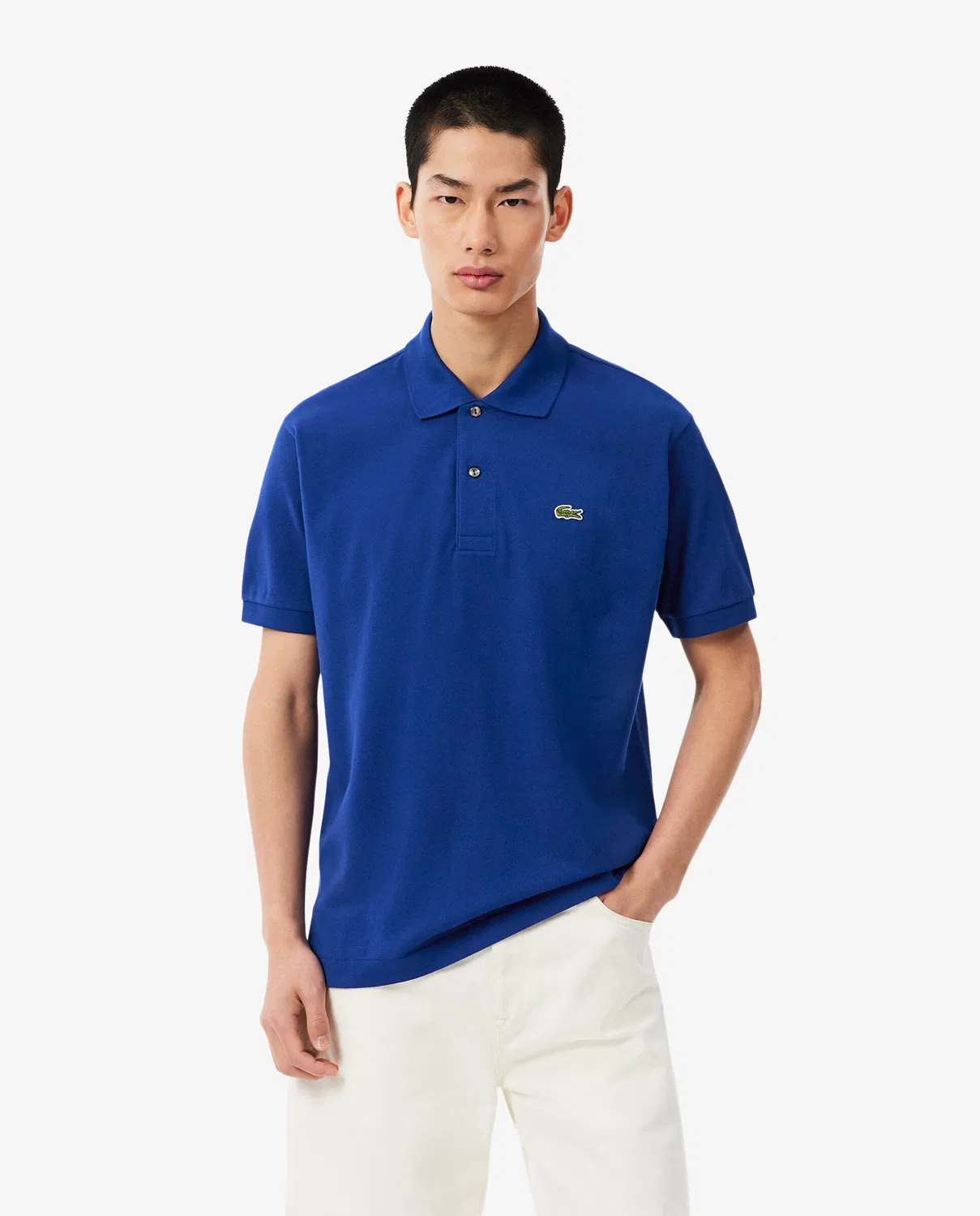 Рубашка с коротким рукавом, Polo Original Corte Clásico, Lacoste, синий