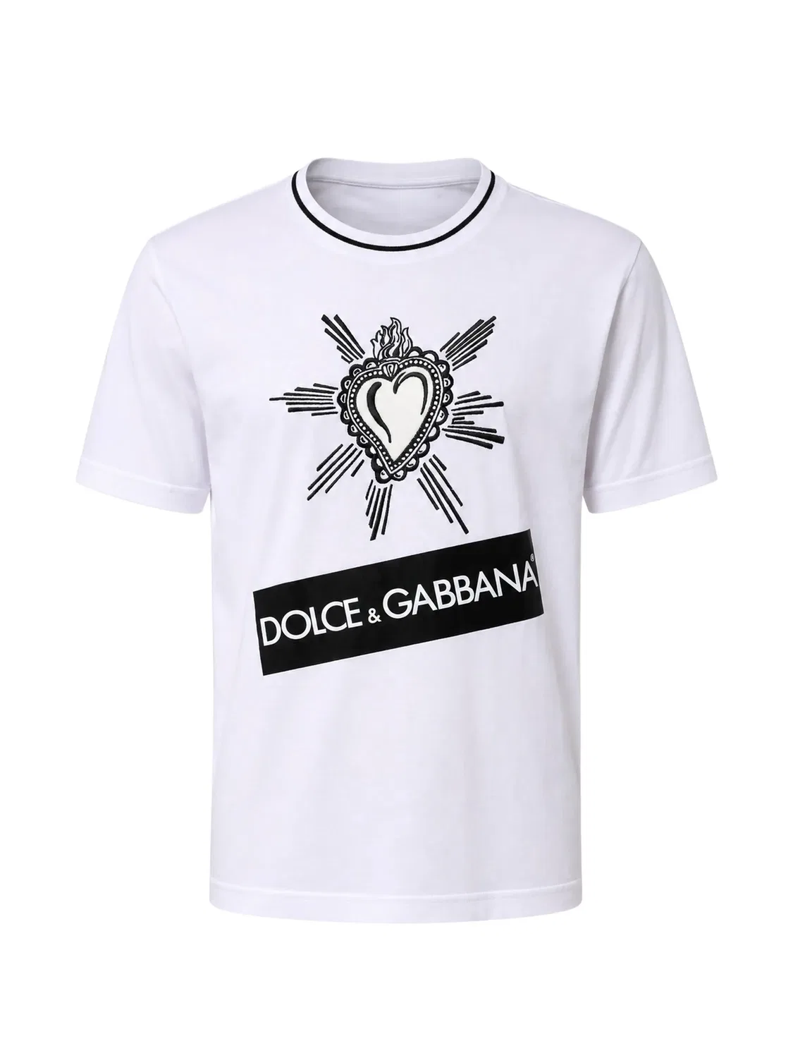 Мужская футболка Sacred Heart белая Dolce & Gabbana, белый
