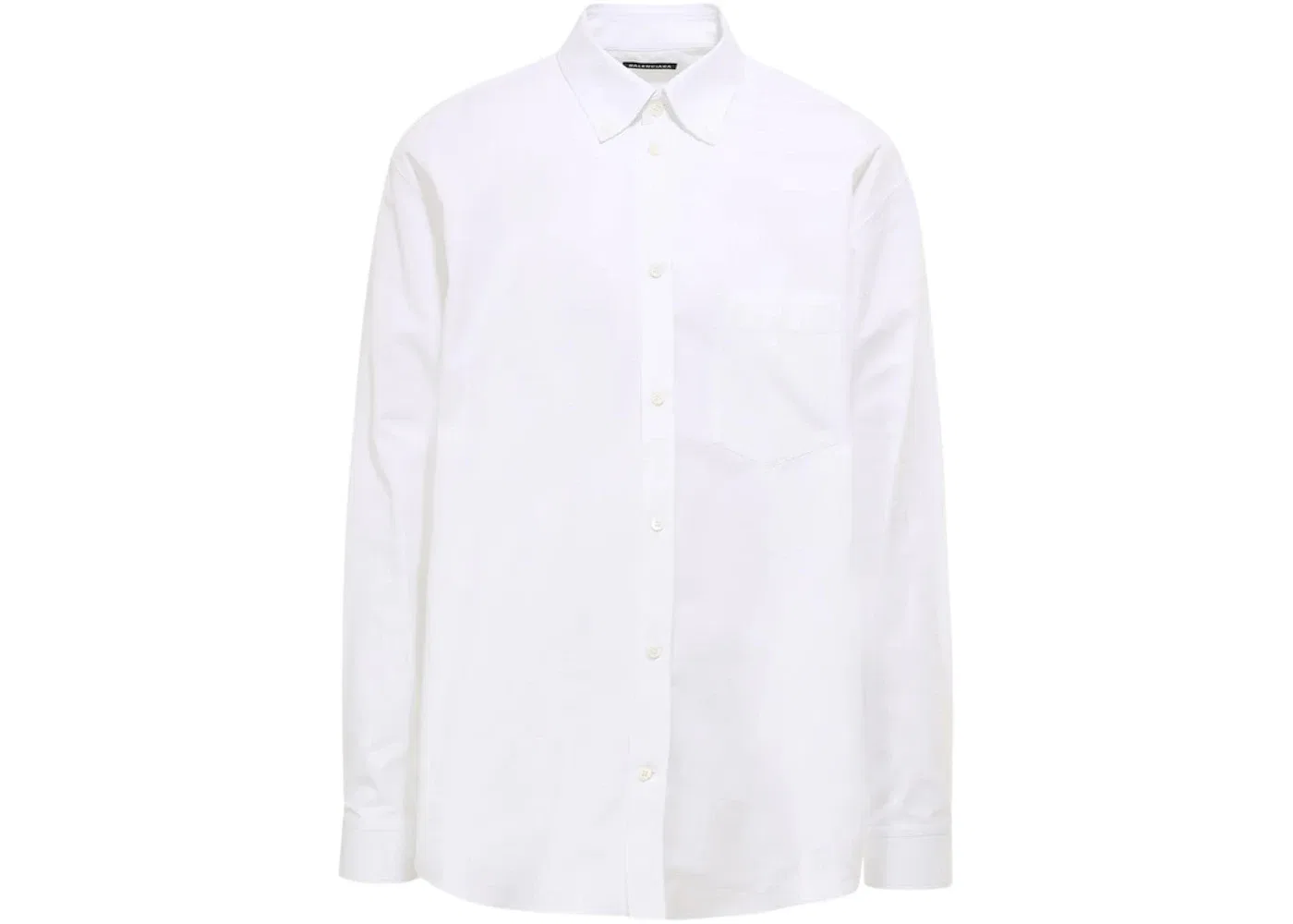 Мужская рубашка с логотипом Sponsor Logo Balenciaga, White