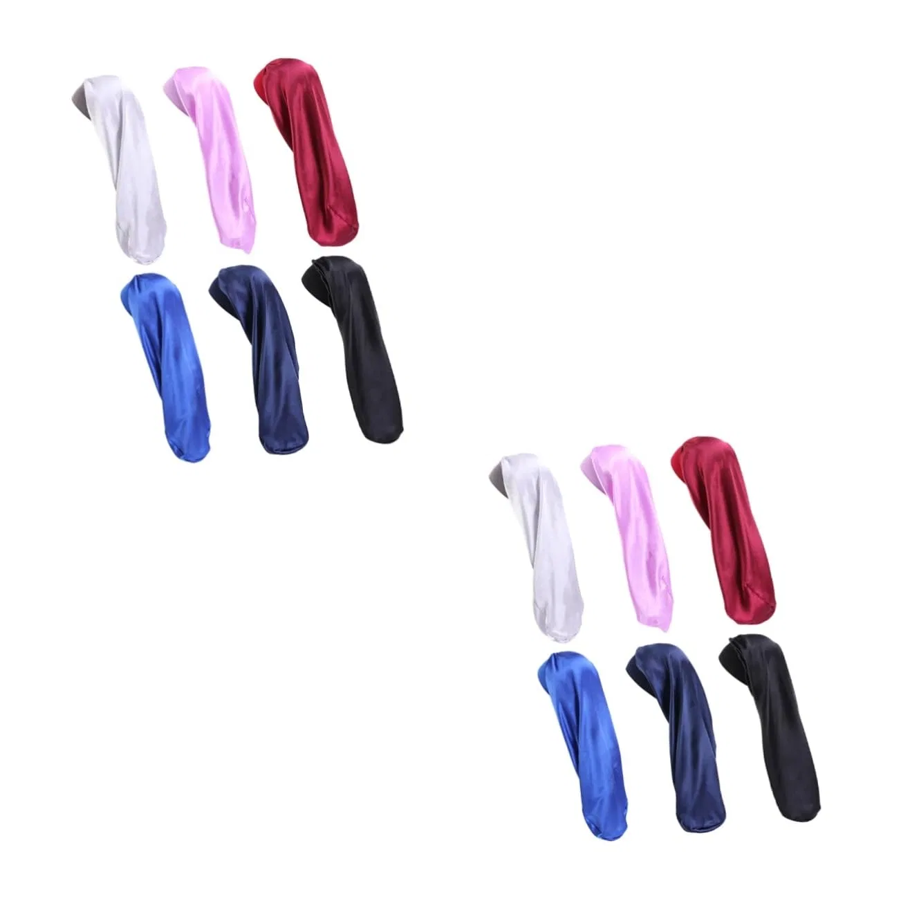 Шапочка для душа Satin, FRCOLOR, 6 шт, 66x30 см, verschiedene Farben x 2 Stück