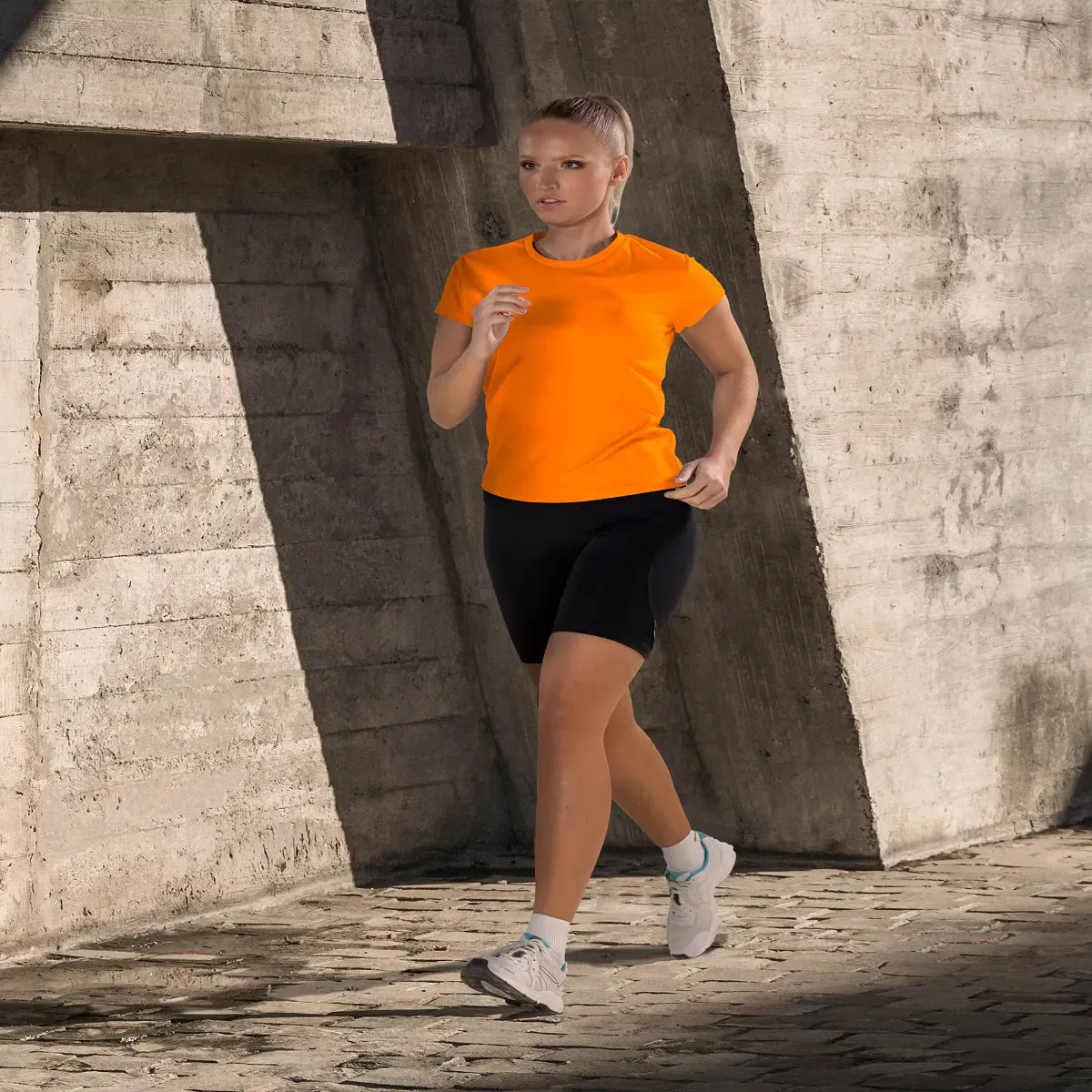 Детская футболка для девочек спортивная PO Asioka, Naranja — фото 2
