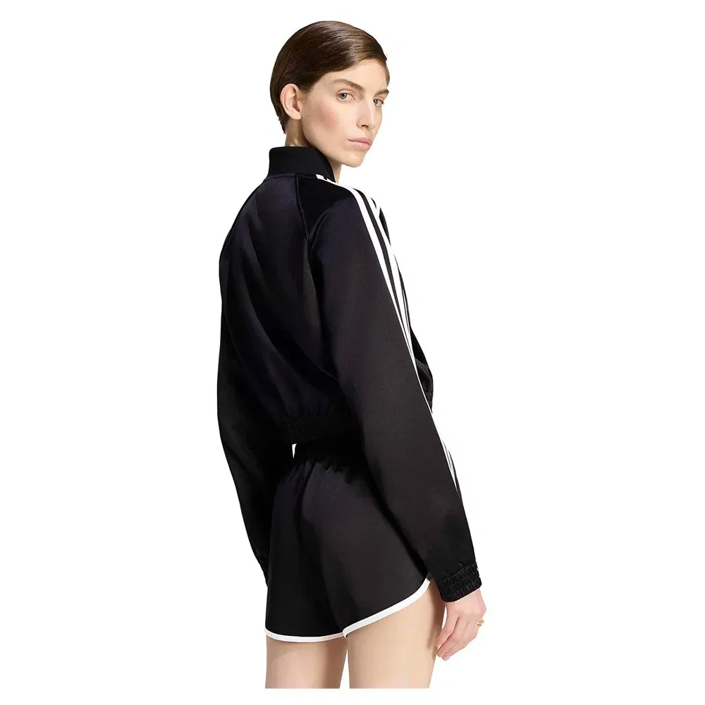 Женский свитшот с молнией Satin SST Adidas Originals, Black — фото 2