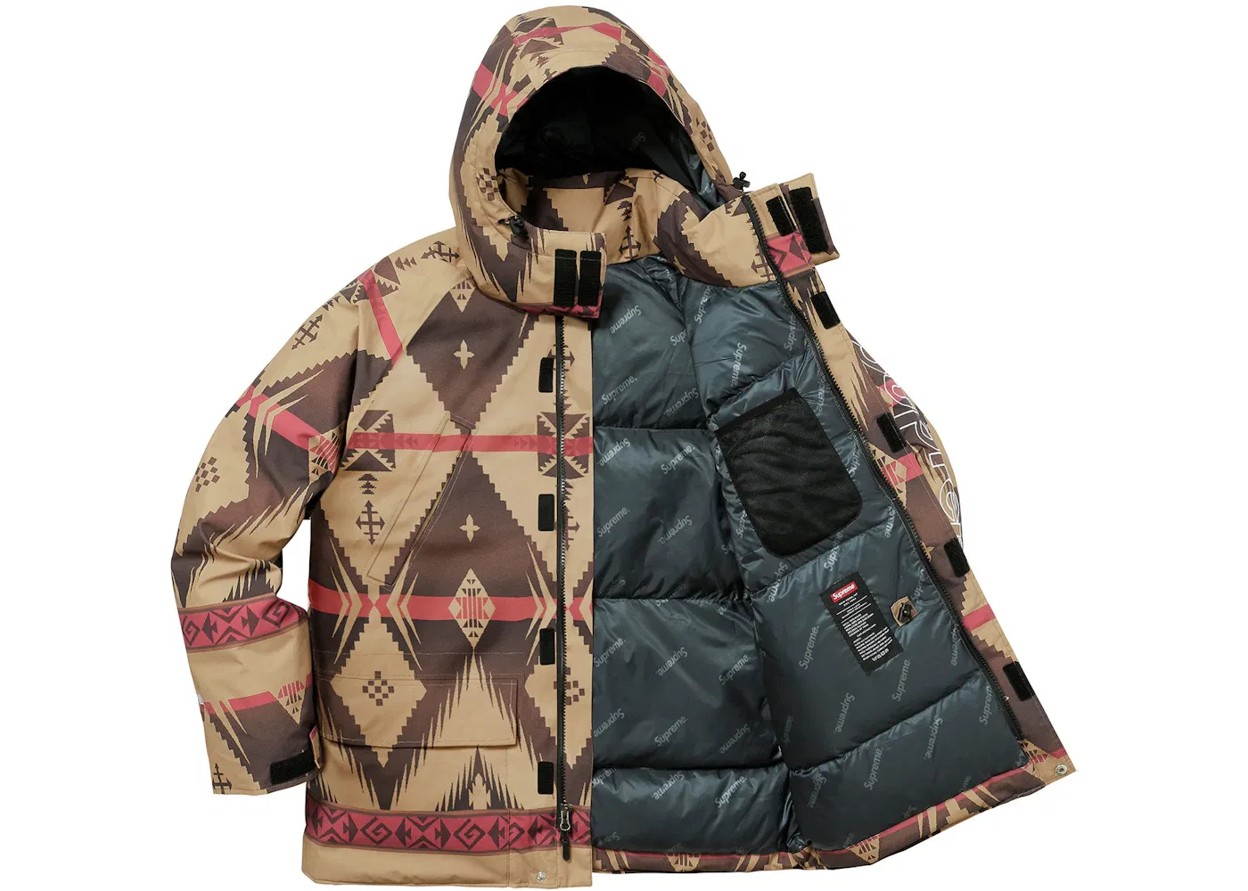 Мужская куртка-парка с принтом Supreme 700-Fill Down Taped Seam Parka, Navajo — фото 2