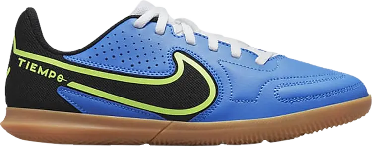 

Бутсы Nike Tiempo Legend 9 Club IC GS 'Light Photo Blue Lime Glow', синий