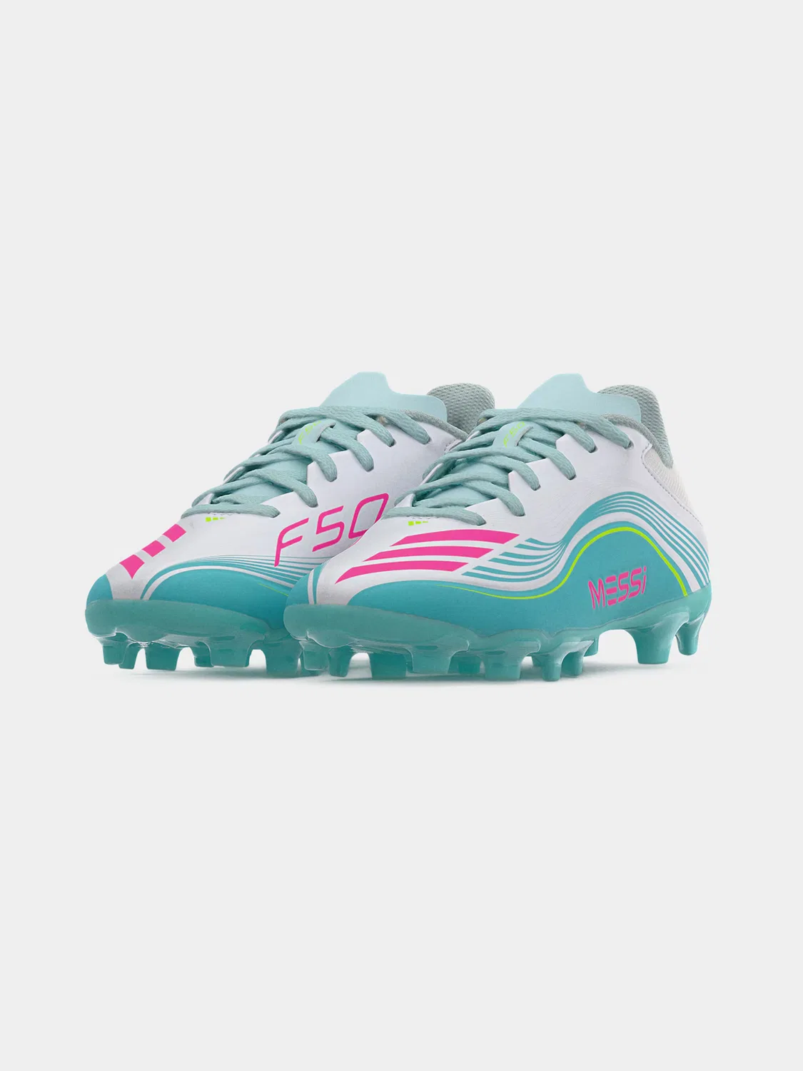 Спортивные кроссовки Adidas Performance F50 MESSI LEAGUE белого цвета — фото 2