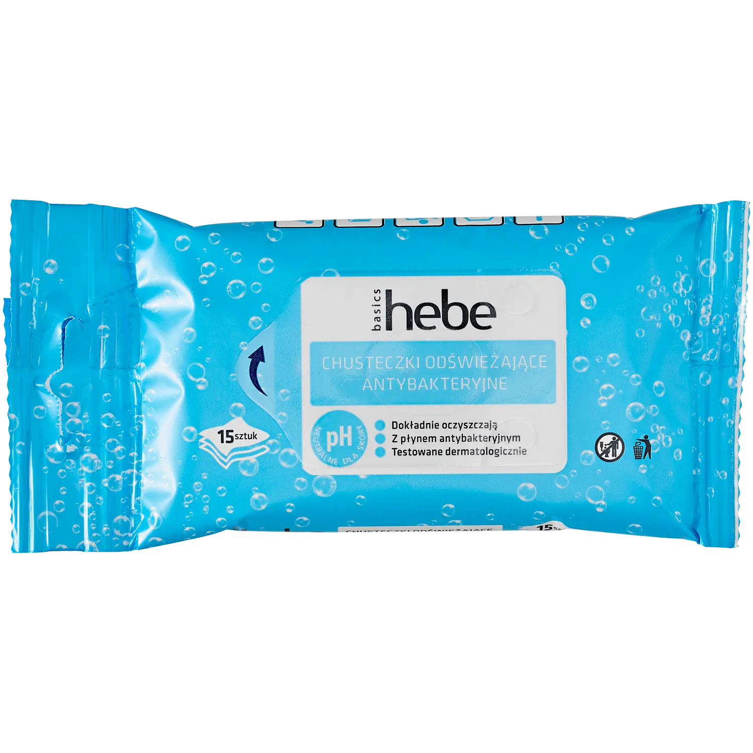 

Hebe Basics Basics освежающие салфетки, 15 шт/уп.