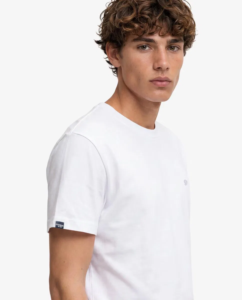 Мужская футболка с вышивкой, Essential Sdco Logo, Superdry, белый — фото 4