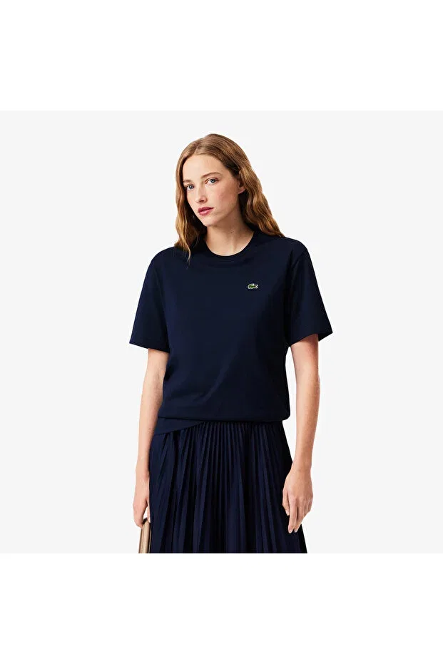 Футболка Lacoste Navy Blue свободного кроя, 100% хлопок