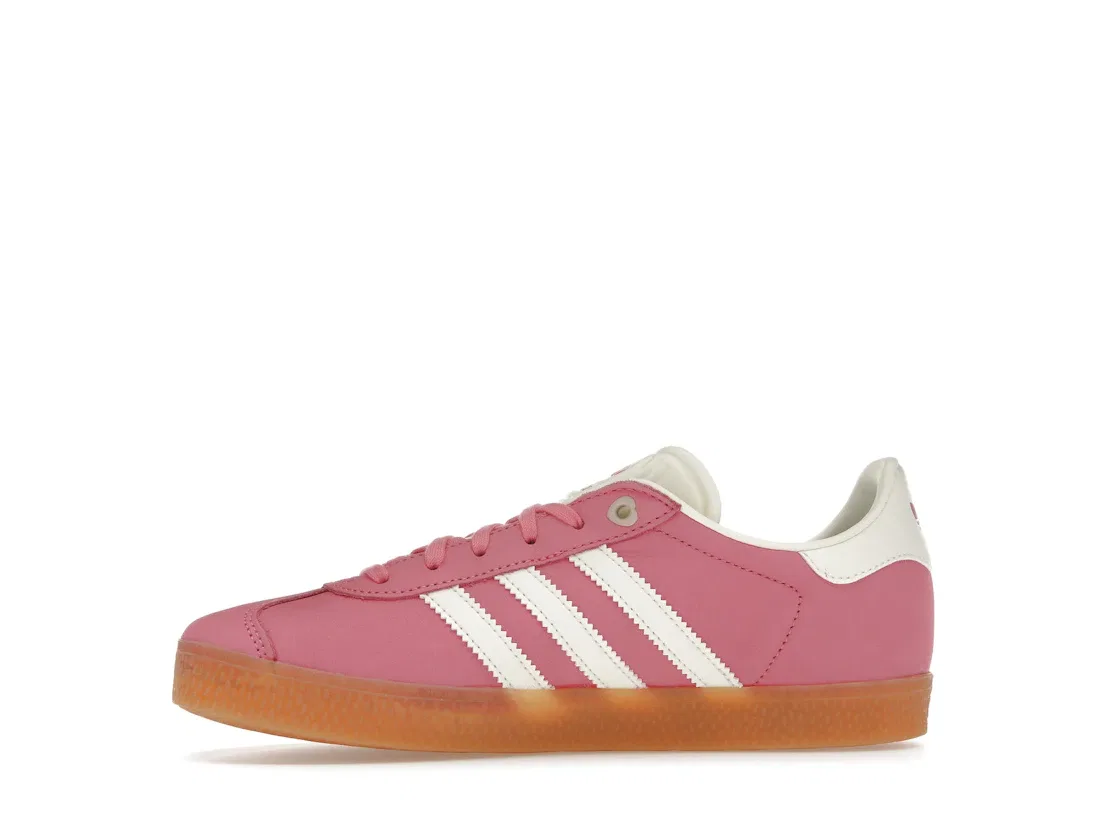 Детские кроссовки с замшевым верхом Adidas Gazelle, Pink Fusion/Ivory — фото 3