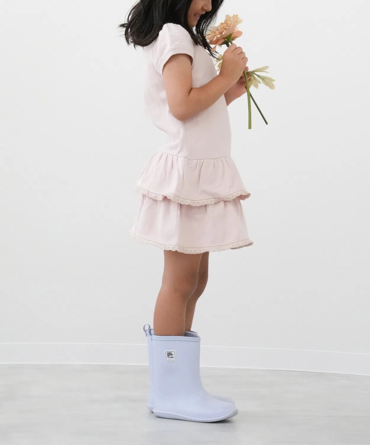 Детские резиновые сапоги с принтом Rain Boots atRise, Лилак