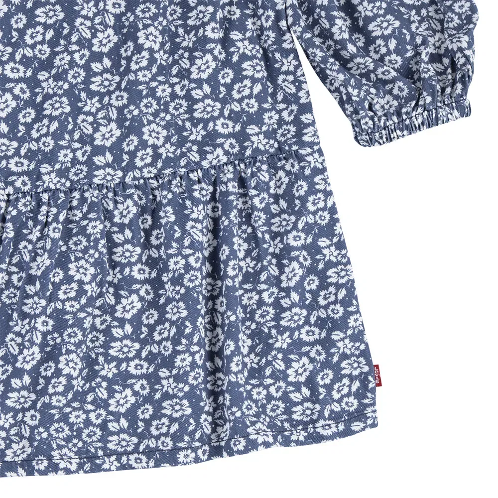 Детское платье с длинным рукавом Smocked Dress Levi's, Blue — фото 3