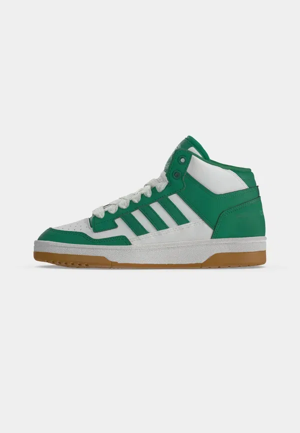 Кроссовки Rapid Court Mid унисекс для тренировок Adidas Performance, белый/зеленый — фото 2