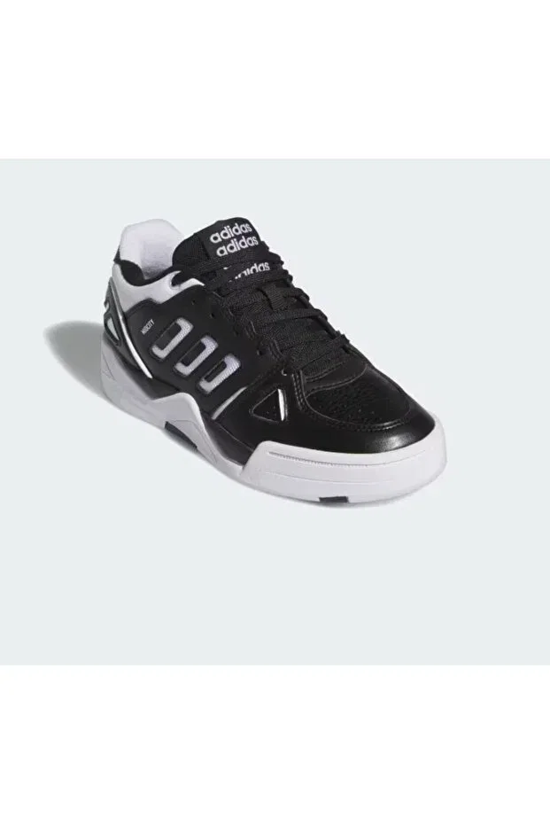 Детские кроссовки для девочек с графическим принтом Midcıty low j kids sneakers ig7057 Adidas, Black And White — фото 3