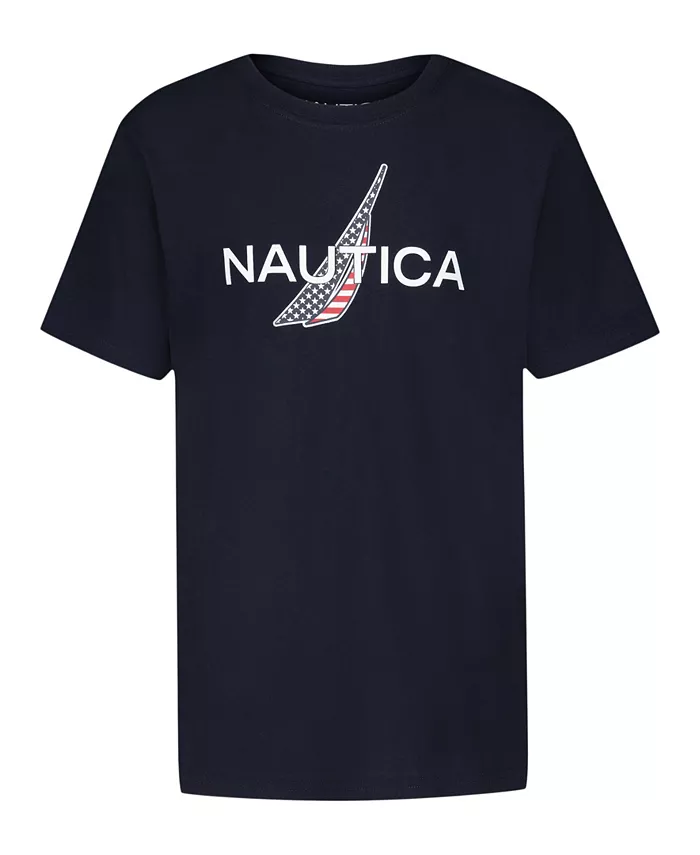 

Футболка с коротким рукавом Big Boys Americana Lockup Nautica, синий