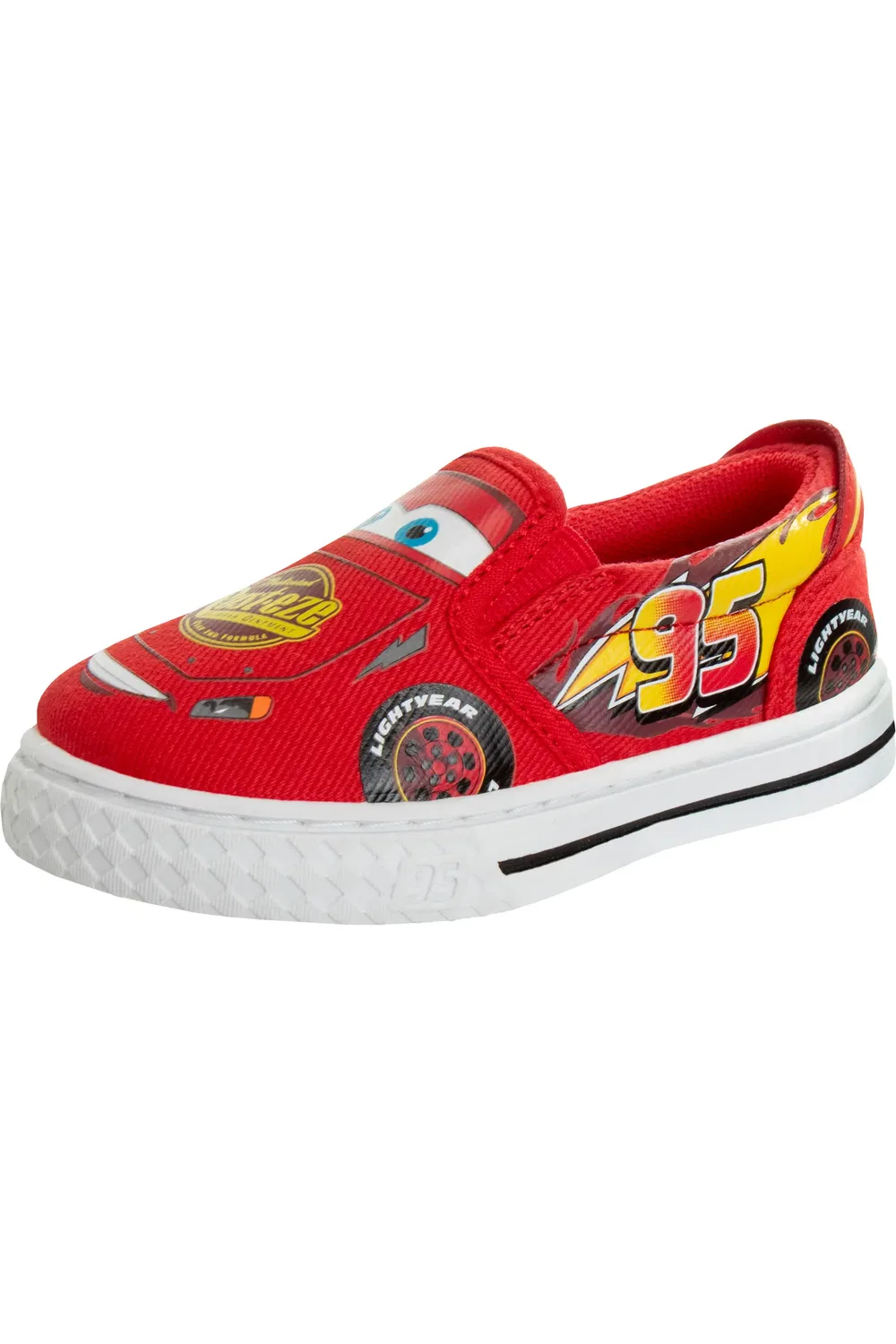Кроссовки детские на липучке Lightning McQueen JOSMO, красный