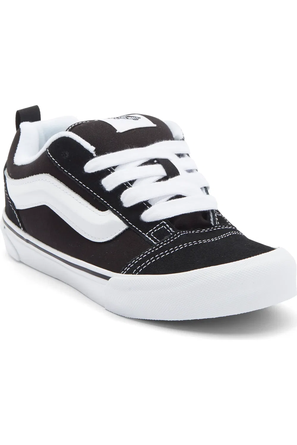 Кроссовки детские с пухлым языком Knu School Vans, Black True White