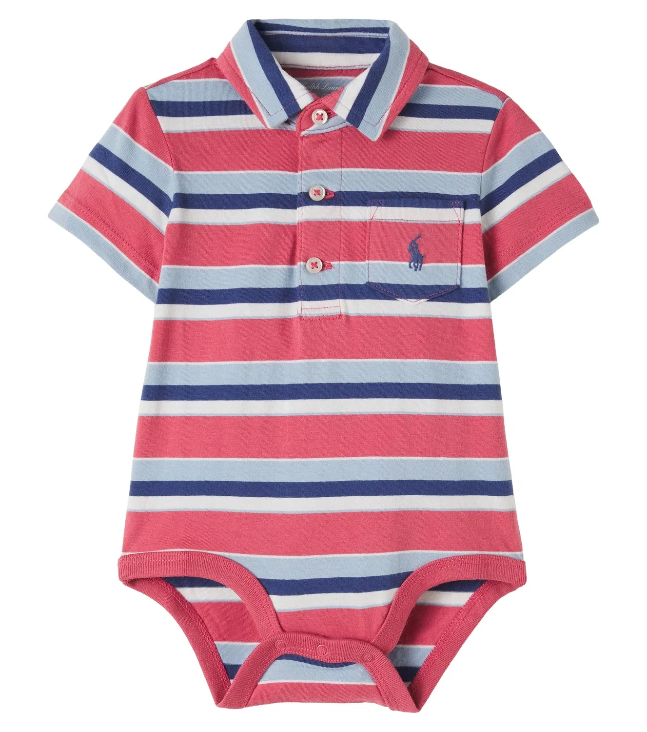 Боди с длинным рукавом Polo Ralph Lauren Kids, красный