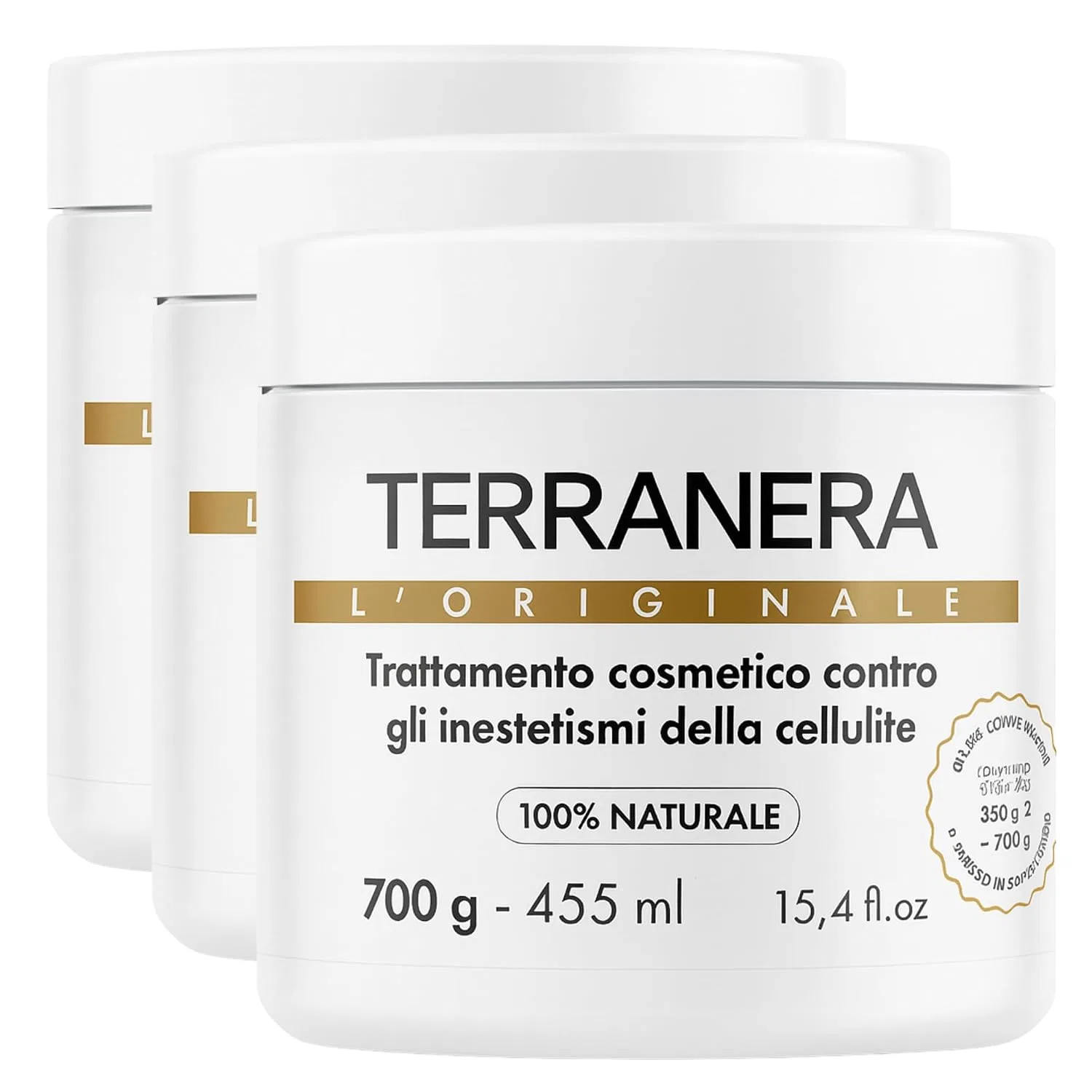 Антицеллюлитная грязь Terranera, 1.5 кг (3 x 500 г), Medium Alohalabs