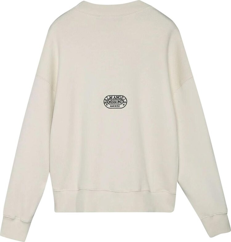 Толстовка Palm Angels x Missoni Heritage Crew 'Off White', кремовый — фото 3