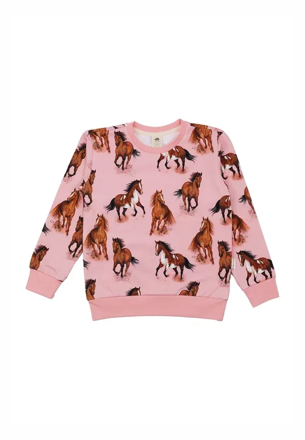 Свитшот с животными Graceful horses Walkiddy, Pink, розовый