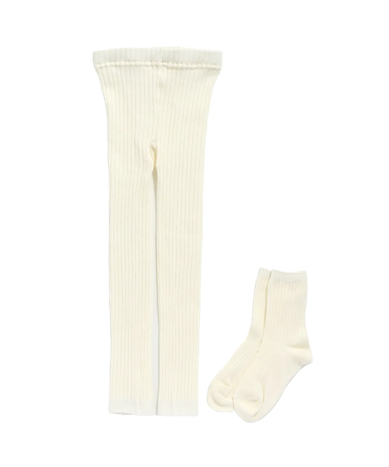 Детские колготки-леггинсы однотонные с брендовым логотипом MAKE YOUR DAY, Yellow — фото 2