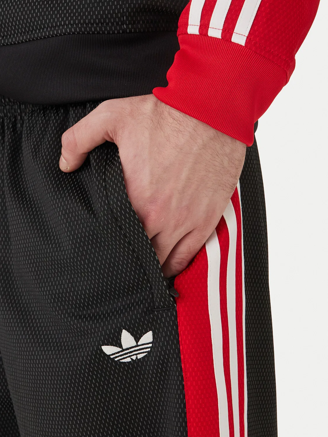 Мужские спортивные брюки свободного кроя Adidas, черный — фото 4