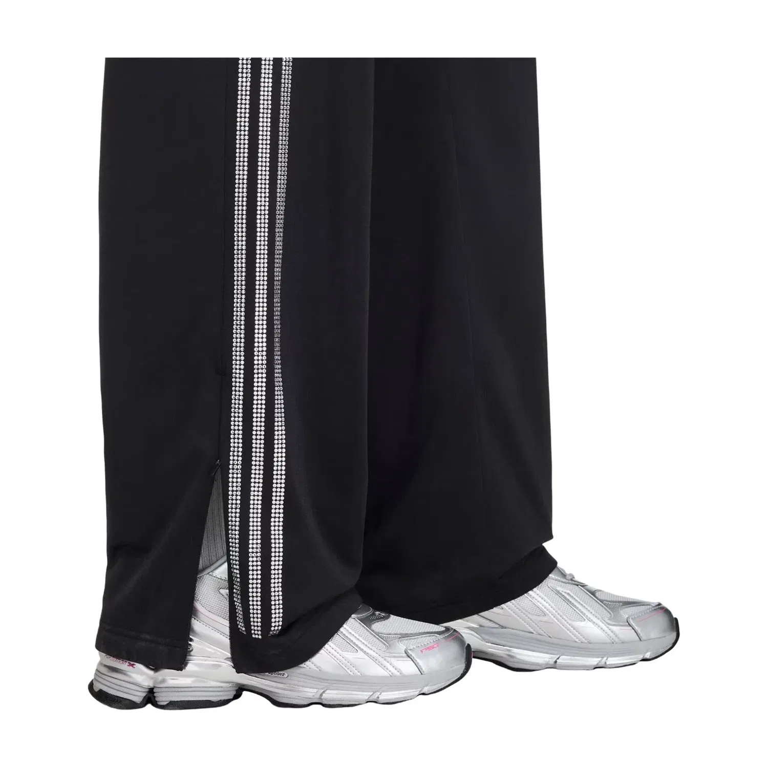 Мужские спортивные штаны Rhinestone Track из коллекции Adidas x Sp5der, черный — фото 3