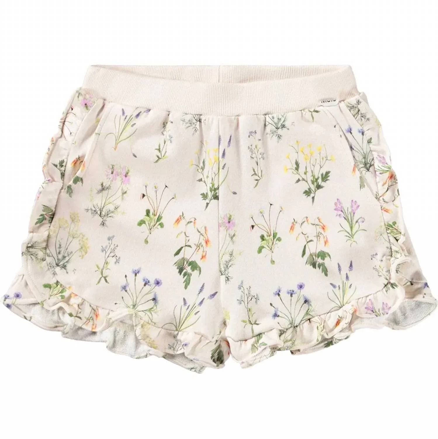 Детские шорты для девочек свободного кроя с цветочным принтом Acacia Short Molo, Primavera