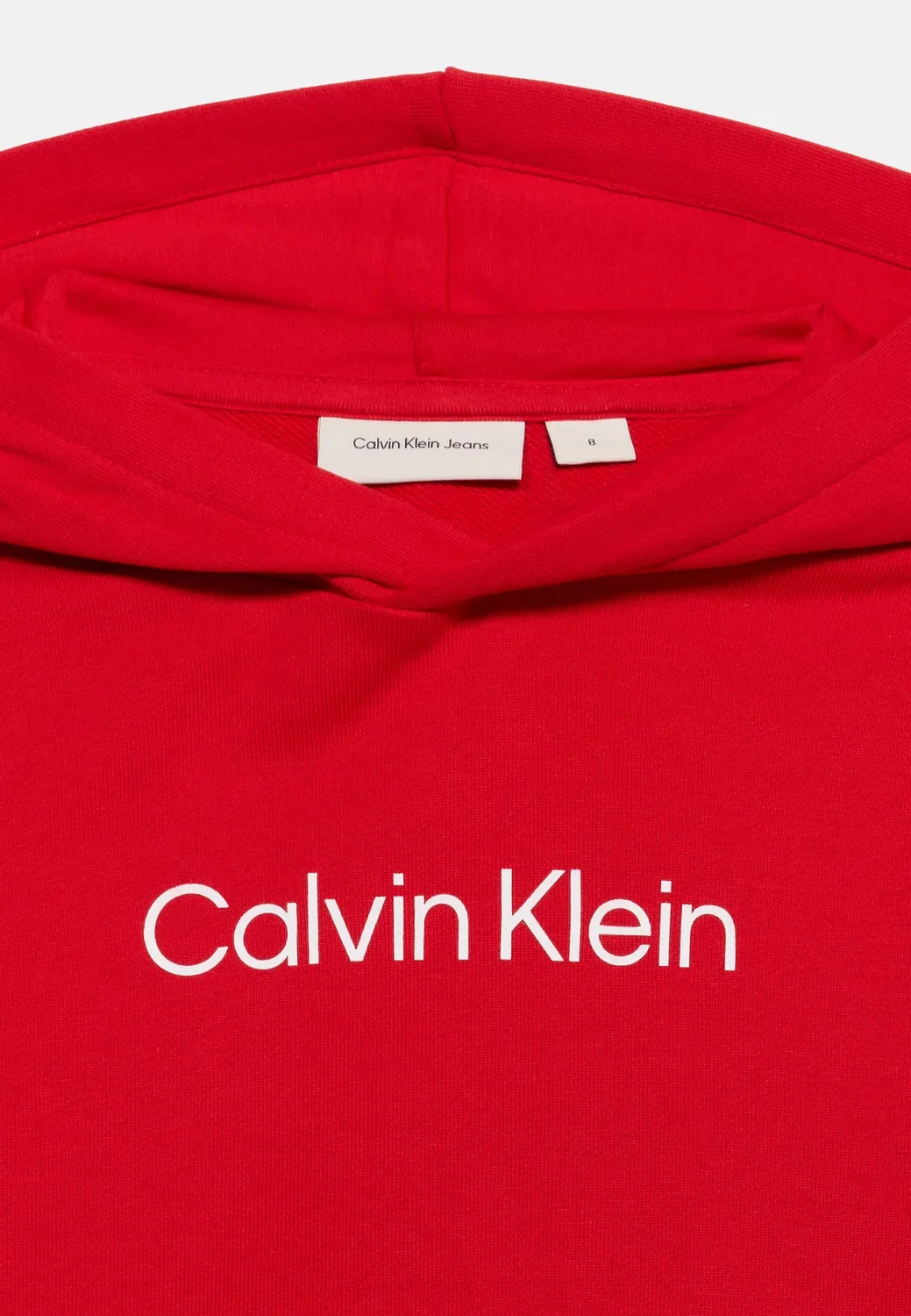 Худи с логотипом, унисекс - худи Calvin Klein Jeans, Goji Berry — фото 3