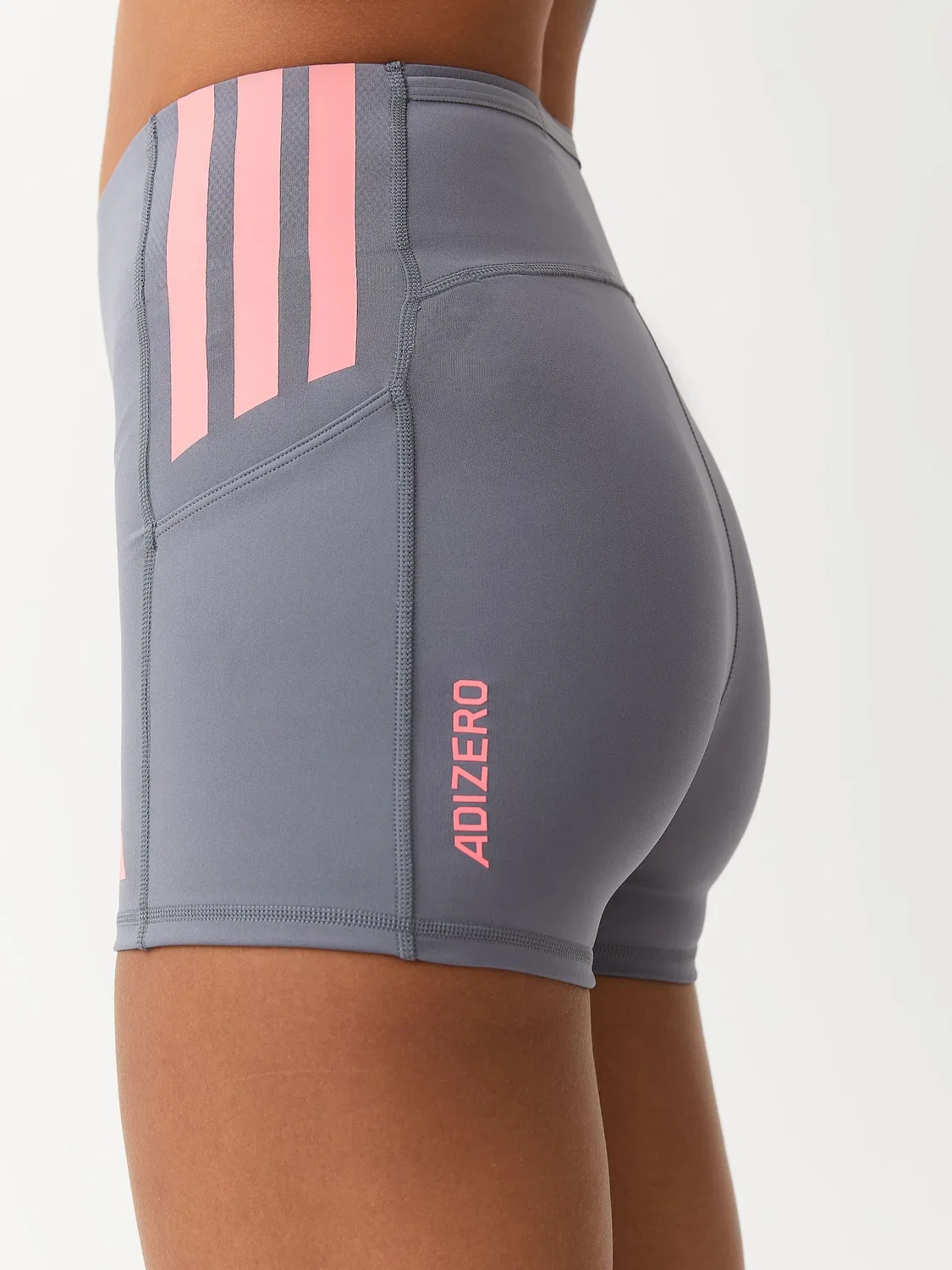 Леггинсы Adizero Short adidas, темно-серый — фото 4