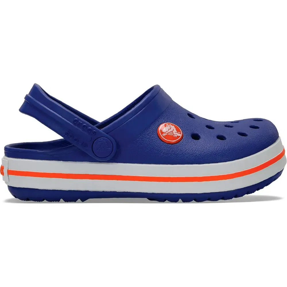 Детские клоги для девочек с ремешком Crocband Crocs, Blue — фото 2