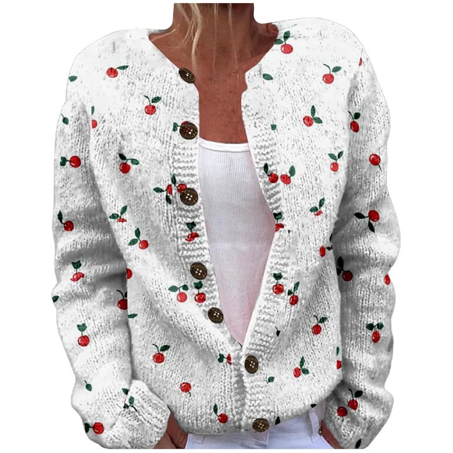 Женский кардиган с принтом Vintage Floral Print, Motivo 24