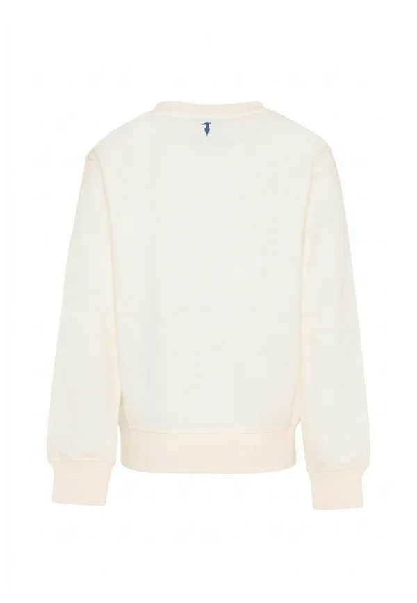 Куртка с принтом Sweatshirt Tru Trussardi Junior, ivory, слоновая кость — фото 2