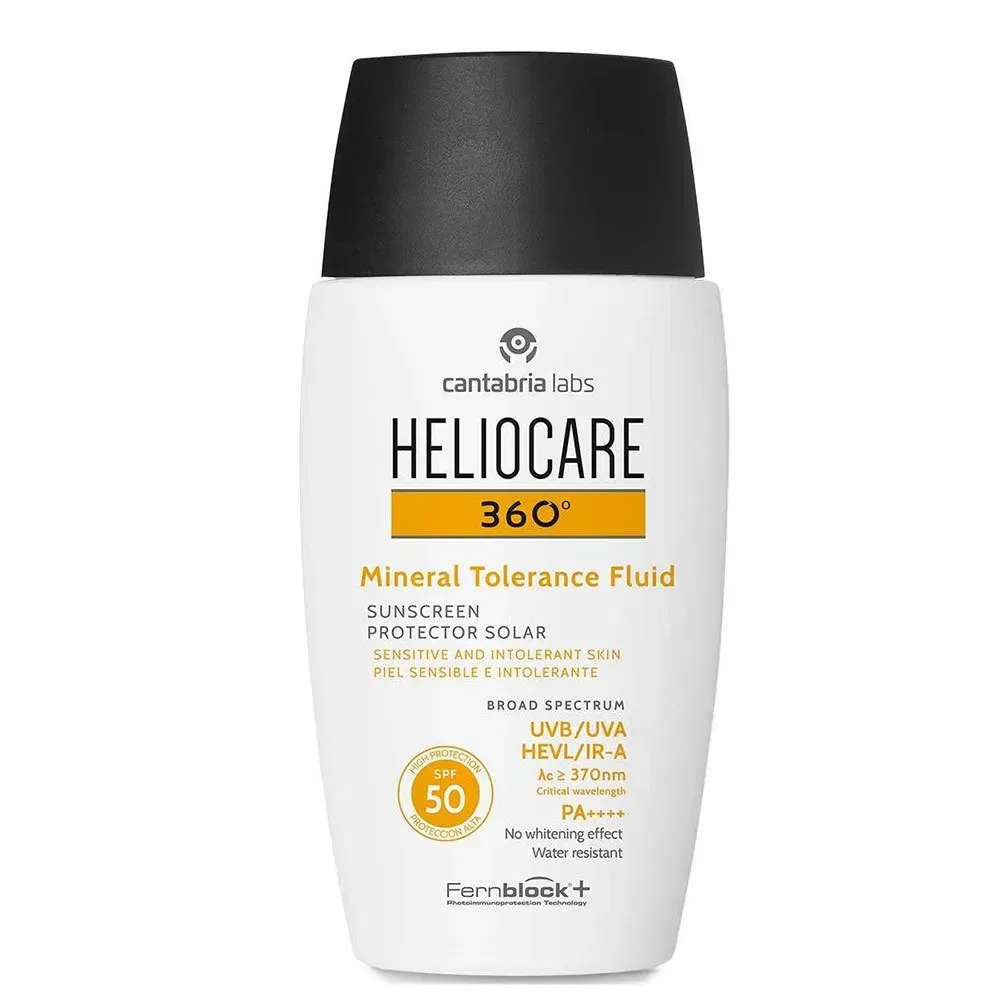 Солнцезащитный флюид Heliocare 360 Mineral Tolerance Fluid Heliocare, прозрачный