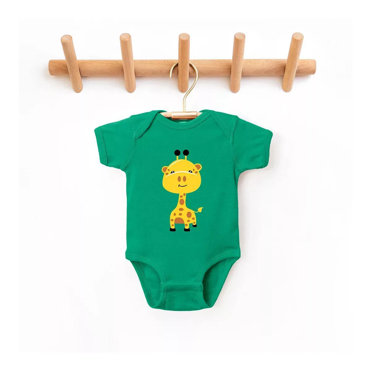 Детский боди с коротким рукавом Giraffe Colorful The Juniper Shop, Kelly