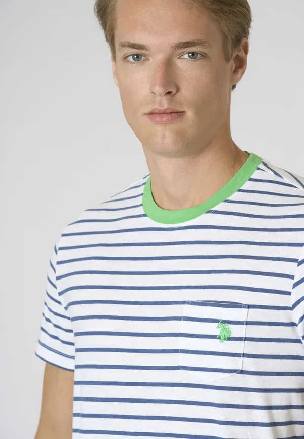 Футболка с коротким рукавом из хлопка Print t-shirt U.S. Polo Assn., мультиколорe — фото 4