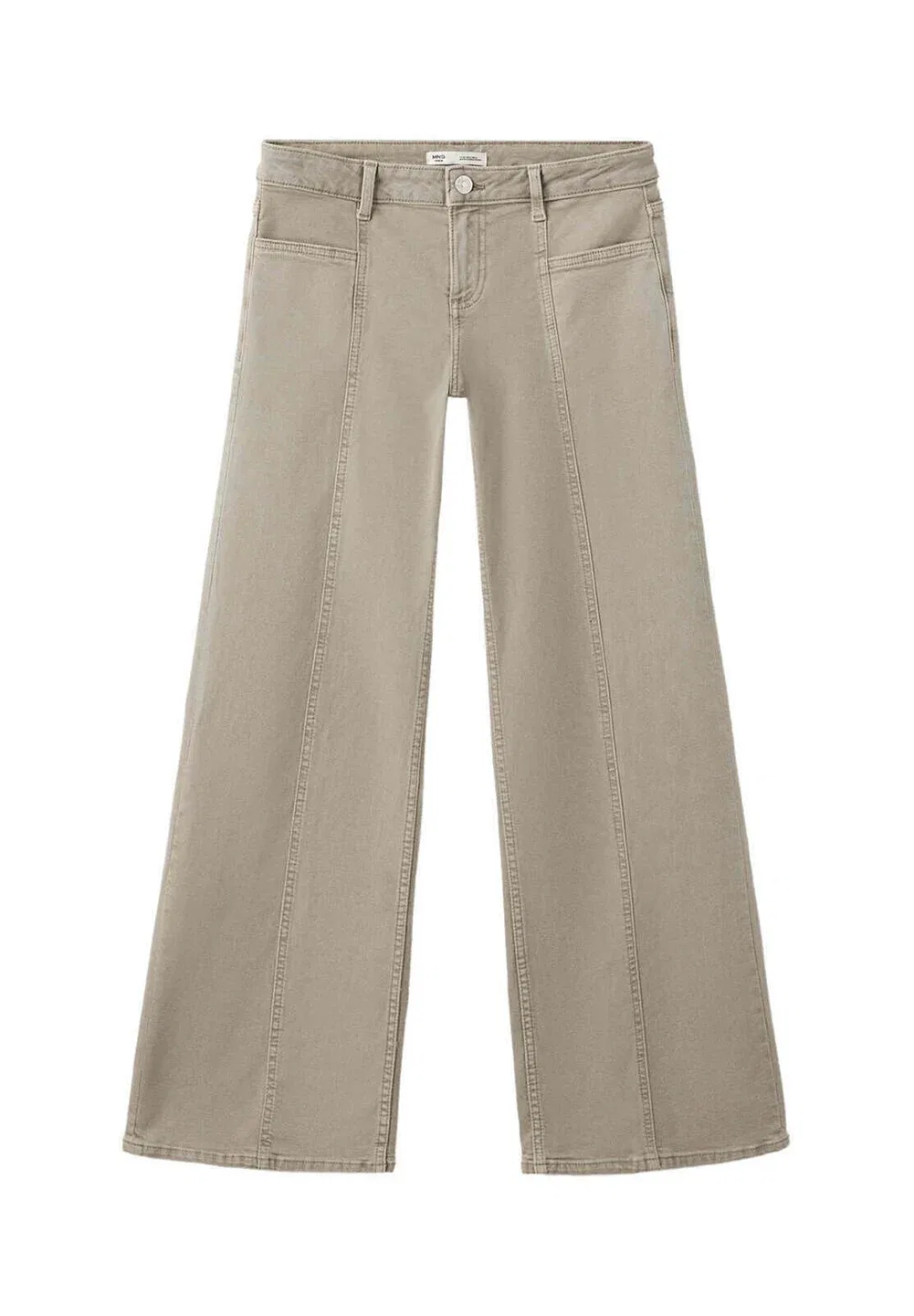 Подростковые джинсы свободного кроя Mango Kids, Khaki — фото 4