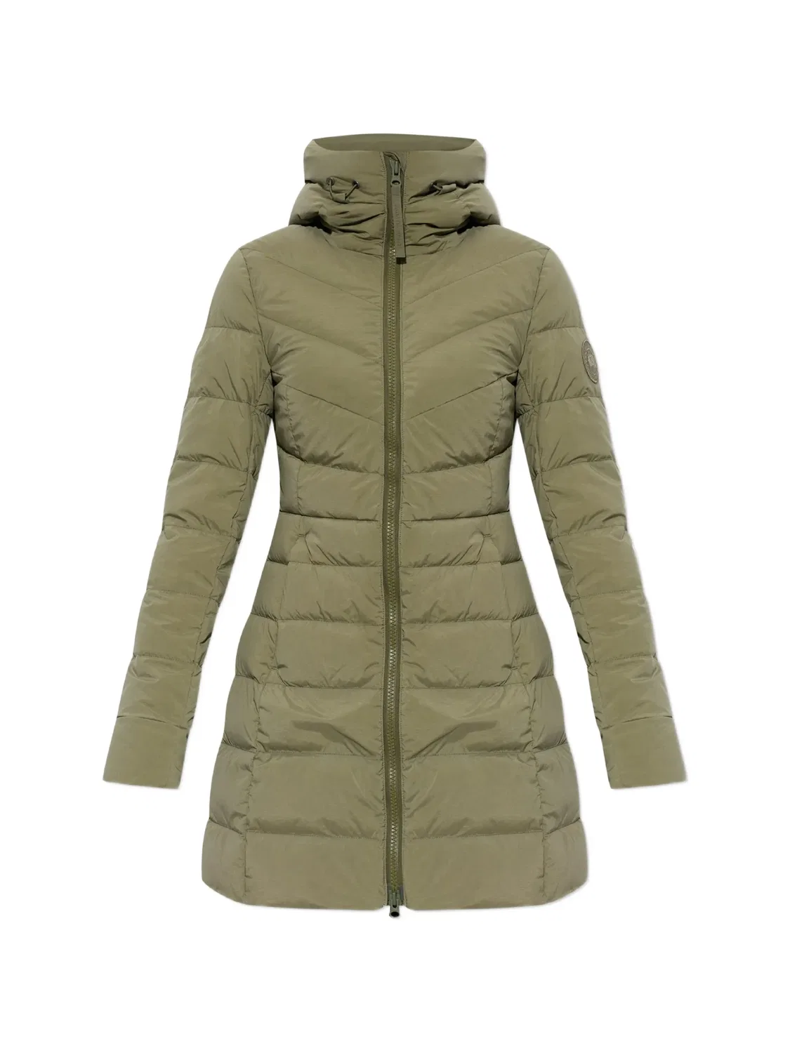 Пальто с капюшоном Clair зеленое Canada Goose, зеленый