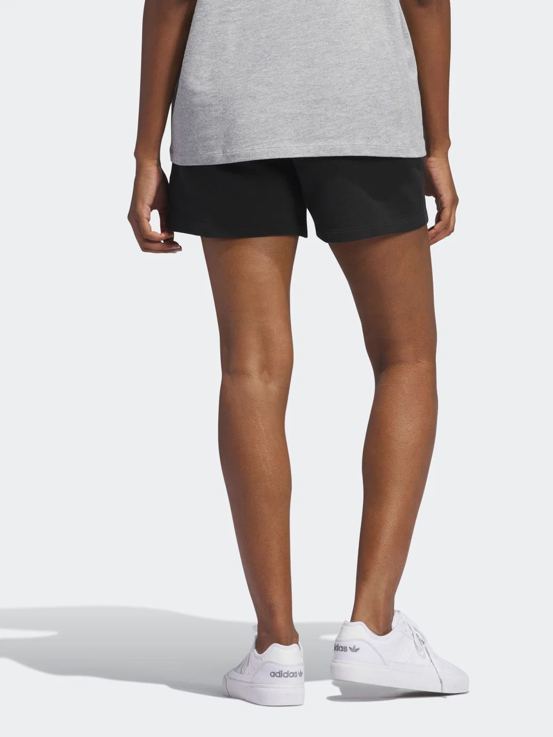 Шорты из французского трикотажа Essentials, adidas Originals, черный — фото 2