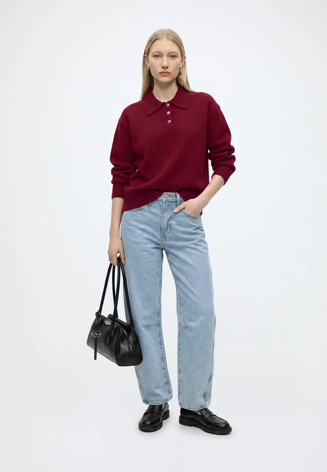 Barrel lt balsam - свободные джинсы Gap, Light Wash — фото 2