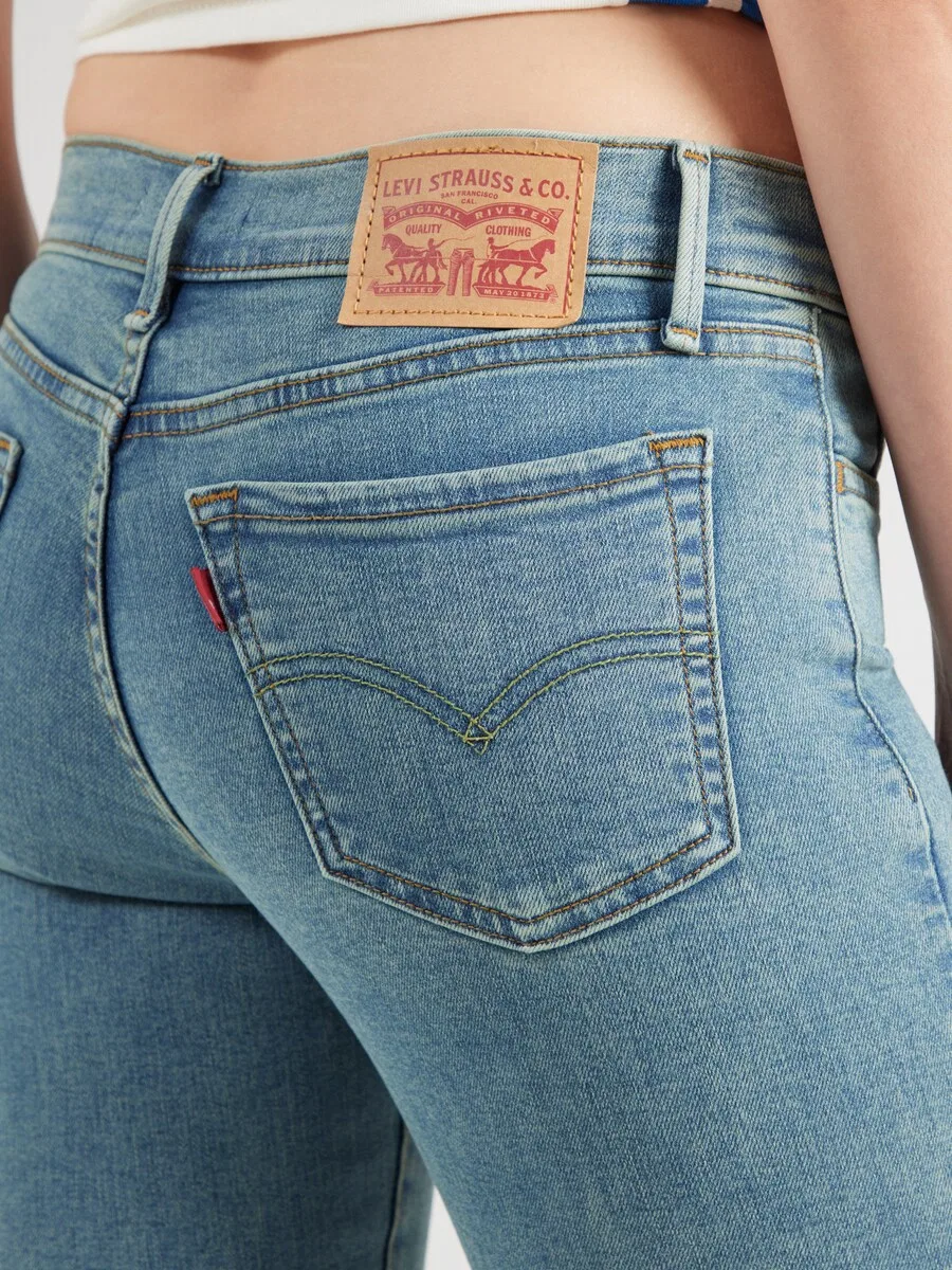 Джинсы LEVI'S Skinny '710 Super Skinny' светло-голубого цвета — фото 3