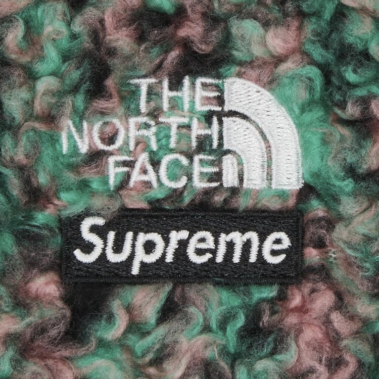 Лонгслив Supreme x The North Face High Pile Fleece Long-Sleeve Top 'Multicolor', разноцветный — фото 4