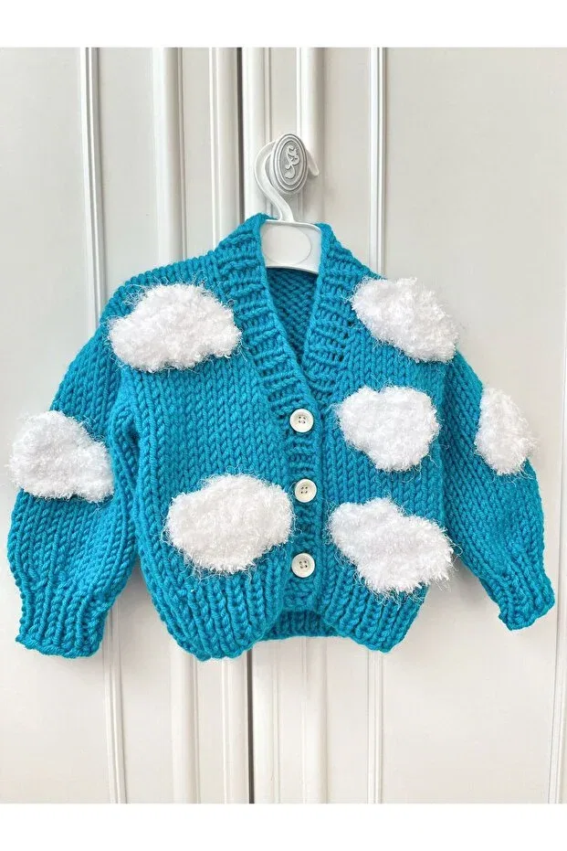 Детский кардиган с длинным рукавом Bilgem Butik, Blue
